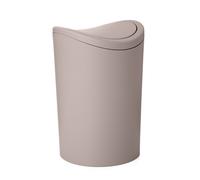TATAY Papelera Baño Tapa Basculante 6L Taupe - Modelo Standard Beige (Beige)
