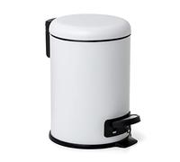 Tatay Papelera Baño con Pedal de 3L | Apertura Higiénica y Sin Contacto | Cierre Amortiguado y Silencioso | Interior Extraíble para Fácil Limpieza | Diseño Funcional - Blanco