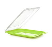 Tatay Porta Embutidos Fresh | Set de 3 Estándar | Tupper Embutido Nevera | Tapa Extraíble, Apilable | Apto Congelador, Microondas y Lavavajillas | Libre de BPA, 17 x 3,2 x 25,2 cm, Color Lima