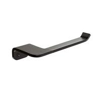 Tatay Portarrollos sin Tapa de la Colección Onyx, en Aluminio anodizado Negro Mate. Doble Sistema de fijación, Tornillos y Sistema Glue & Fix, sin taladrar.