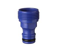 Tatay Racor de Grifo Macho 3/4 pulgadas Top Line, Conector Universal, Protección Solar, Fácil Instalación, Azul