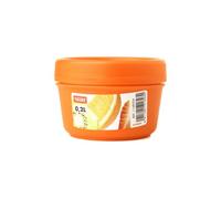 TATAY - Recipiente Porta Fruta de 0.2L con Cierre de Rosca. Naranja