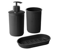 TATAY Set de Baño Sobremesa Libre de BPA 3pcs de Vaso Dosificador