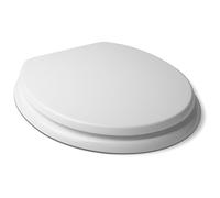 TATAY Tapa WC Luxory – Fibra de madera, tornillos incluidos, fácil montaje – Blanco