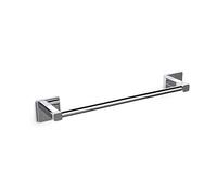 Tatay - Toallero barra Kalo 45 cm, zamak cromado, soportes cuadrados, fijación 3M sin taladrar