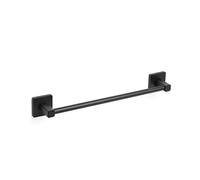 TATAY Toallero de baño Nero – Acero inoxidable y zamak, fijación doble, 10 kg, Negro 45 cm