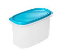 Tatay Tupper Hermético 1,2L Top Flex | Tapa a Presión | Recipientes Herméticos Para Alimentos | Apto Microondas, Lavavajillas, Nevera, Congelador | Plástico Libre de BPA | 18,4x9,7x12,2 cm, Azul