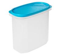 Tatay Tupper Hermético 2L Top Flex | Tapa a Presión | Recipientes Herméticos Para Alimentos | Apto Microondas, Lavavajillas, Nevera, Congelador | Plástico Libre de BPA | 18,4x9,7x17,8 cm, Azul