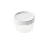 Tatay Tupper Hermético 0,2L Twist | Tapa de Rosca | Recipientes Herméticos Para Alimentos | Apto Microondas, Lavavajillas, Nevera, Congelador | Plástico Libre de BPA | 8,5x8,5x6 cm, Blanco