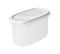 Tatay Tupper Hermético 1,2L Top Flex | Tapa a Presión | Recipientes Herméticos Para Alimentos | Apto Microondas, Lavavajillas, Nevera, Congelador | Plástico Libre de BPA | 18,4x9,7x12,2 cm, Blanco