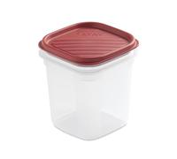 Tatay Tupper Hermético 0,7L Top Flex | Tapa a Presión | Recipientes Herméticos Para Alimentos | Apto Microondas, Lavavajillas, Nevera, Congelador | Plástico Libre de BPA | 10x10x11,7 cm, Rojo