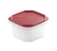 Tatay Tupper Hermético 0,6L Top Flex | Tapa a Presión | Recipientes Herméticos Para Alimentos | Apto Microondas, Lavavajillas, Nevera, Congelador | Plástico Libre de BPA | 12x12x7,5 cm, Rojo
