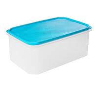 Tatay Tupper Hermético Top Flex 4,7L - Tapa a presión, apto microondas, libre de BPA - Azul