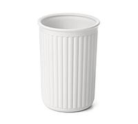 Tatay Vaso de Baño Baobab, de Plástico, Libre de BPA, Blanco Pergamon, Medidas 7,6 x 7,6 x 11 cm