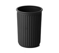 TATAY Vaso para Cepillos Baobab Hecho en España Vaso Cepillo Limpieza Fácil | Vaso para Cepillos | Plástico Reciclado | De Dientes Baño Negro | De Forma Responsable | Porta Cepillo de Dientes Minimalista