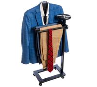 Tatkraft Baron - Galán de Noche, Galan de noche mueble, Galan de noche moderno, Galán de noche para dormitorio Antiguo, Madera, Color: Negro