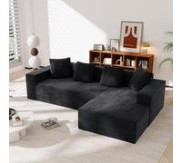 TAUIANE Sofá Modular Flexible, SofáS Extra Grandes para Sala De Estar, SofáS Sin Estructura Tapizados En Pana, Sofá Nube CóModo, No Requiere Montaje, con Chaise Longues En Forma De L