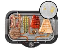 Taurus - Barbacoa Eléctrica Maxim's 2400W | Superficie 41x24 cm | Termostato Regulable | Bandeja de Agua Anti-Humo | Uso Interior y Exterior | Distribución Uniforme del Calor