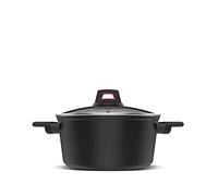Taurus Cazuela Best Moments 24 cm Aluminio forjado Antiadherente Inducción Negra