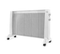 Taurus PRMB 2400 - Radiador de mica, 2400 W, 3 temperaturas, termostato regulable, ruedas, protección anti calentamiento, silencioso, Blanco