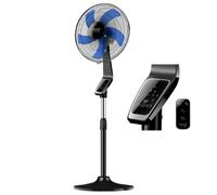 Taurus -Ventilador Boreal 16CR Digital 50W, 3 velocidades, Diámetro 40cm, Altura, oscilación e inclinación regolables, Auto off, Mando y panel de control digital, Base antideslizante, Silencioso