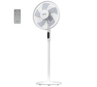 Taurus - Ventilador de Pie Ice Brise Silence | Oscilante | Motor DC 24W | 3 en 1 | Mesa y Pedestal | 24 Velocidades | 3 Modos | Temporizador 18h | 5 aspas | Pantalla led | Mando a Distancia | Blanco