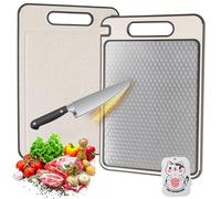 TAVADA Tabla de Cortar de Doble Cara de Acero Inoxidable,Tabla de Cortar de Acero Inoxidable,Tabla Cortar Acero Inoxidable para Cocina,DiseñO Resistente a Los ArañAzos,Apta para Lavavajillas