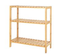 tavora Zapatero de Bambú con 3 estantes 60x26x66 cm, Natural