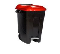 Tayg 421105 Eco - Contenedor de Residuos Eco con Pedal, color Rojo, 100 L