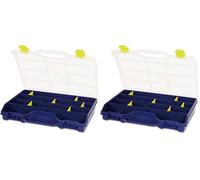 Tayg 46-26 Estuche organizador con separadores móviles, 2000 W, 240 V, Azul, Transparente, Amarillo, 378 x 290 x 61 mm (Paquete de 2)