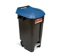 TAYG Contenedor de residuos con pedal 120 L acabado azul