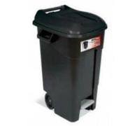 Tayg cubo residuos 120 lt+rue+pedal 600x568x886 negro 443077