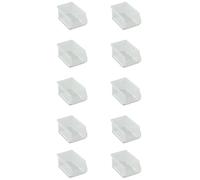 Tayg Pack 10 Gavetas de Plastico Apilables nº53 - Organizador de Tornillos, Cajones, Caja de Almacenamiento, Cubetas de Plastico Rectangulares, 33,6x16x13 cm