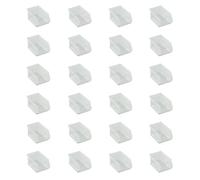 Tayg Pack 24 Gavetas de Plastico Apilables nº51 - Organizador de Tornillos, Cajones, Caja de Almacenamiento, Cubetas de Plastico Rectangulares (17 x 10 x 8 cm, Transparente)