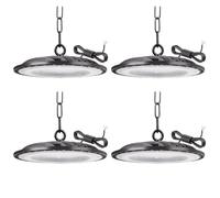 Tayire 200W Naves Industriales LED, 20000LM UFO Lámpara Alta Bahía IP65 Campana Industrial UFO Foco LED Taller Lámpara para Fábricas, Aeropuerto, Patio, Restaurante 4 Pack