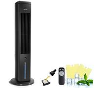 Taylor Swoden Climatizador Evaporativo Silencioso 5 en 1 con Tecnología ION y Difusor de Aromas, Enfriador de Aire, 5L, Oscilación 75°, 3 Velocidades/Modos, Temporizador 7h, Mando a Distancia, Negro