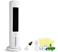 Taylor Swoden Climatizador Evaporativo Silencioso5 en 1 con Tecnología ION y Difusor de Aromas, Enfriador de Aire, 5L, Oscilación 75°, 3 Velocidades/Modos, Temporizador 7h, Mando a Distancia, Blanco