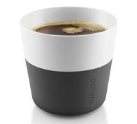 Taza 230 ml, juego de 2 piezas, con tapa de silicona, negro carbón, Eva Solo