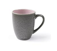 Taza 300 ml, gris/rosa, gres, Bitz
