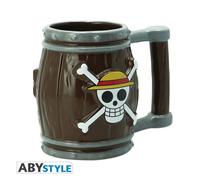 Taza 3d abysse one piece barril jolly roger logo