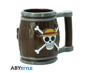 Taza 3d abysse one piece barril jolly roger logo