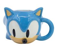 Taza 3D Cabeza De Sonic The Hedgehog Cerámica 400 mls