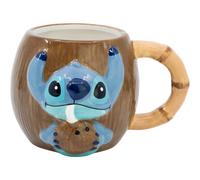 TAZA 3D STITCH COCONUT CERAMICA - STOR - Taza especial - Taza Lilo y Stitch - Taza Disney - Stor