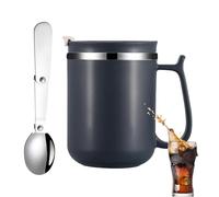 Taza aislada de 500 ml, taza de té portátil, taza de café térmica de acero inoxidable, taza de café para bebidas calientes con asa, taza de café de viaje, taza de agua aislada al vacío para mujeres y