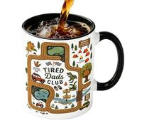 Taza Café Divertida para Papá,330 ml Vaso Novedoso Con Estampado De Mapa De Coche | Taza De Café Divertida De Cerámica | para Mamá Papá Esposo Hombres Mujeres Niños Amigo Oficina Hogar Hombres Día del