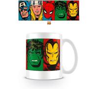 Taza Caras Héroes Marvel Retro 320 mls