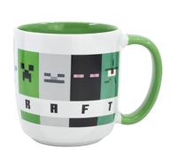 TAZA CERAMICA ELITE 380 ML EN CAJA REGALO MINECRAFT SQUARED PATTERN