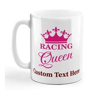 Taza Cerámica Racing Qu-Een Sport Tazas hombre 330ml | Taza café Graciosa Tazas Té para Novias Novios trabajo