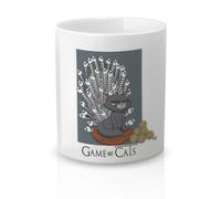 Taza cerámica Regalo Original Amor y Amistad. Resistente 100% al microondas y lavavajillas. Taza con Frase Game of Cats