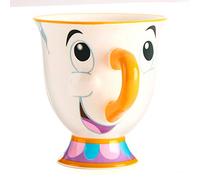 Taza Chip de La Bella y La Bestia - Merchandising Oficial Disney Pintado a Mano, Añádelo a tu Set de Té